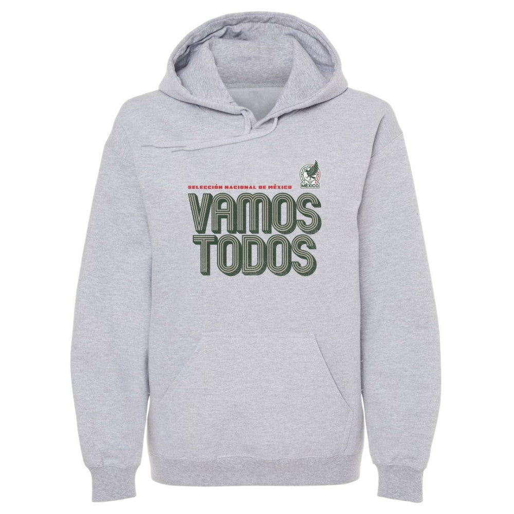 Mexico National Team 500 Level Vamos Todos Inline Bold Pullover Hoodie - Gray for sale