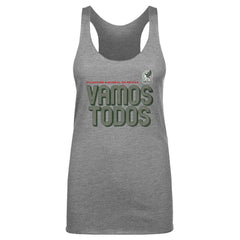 Mexico National Team 500 Level Women's Vamos Todos Inline Bold Tri-Blend Tank Top - Gray online