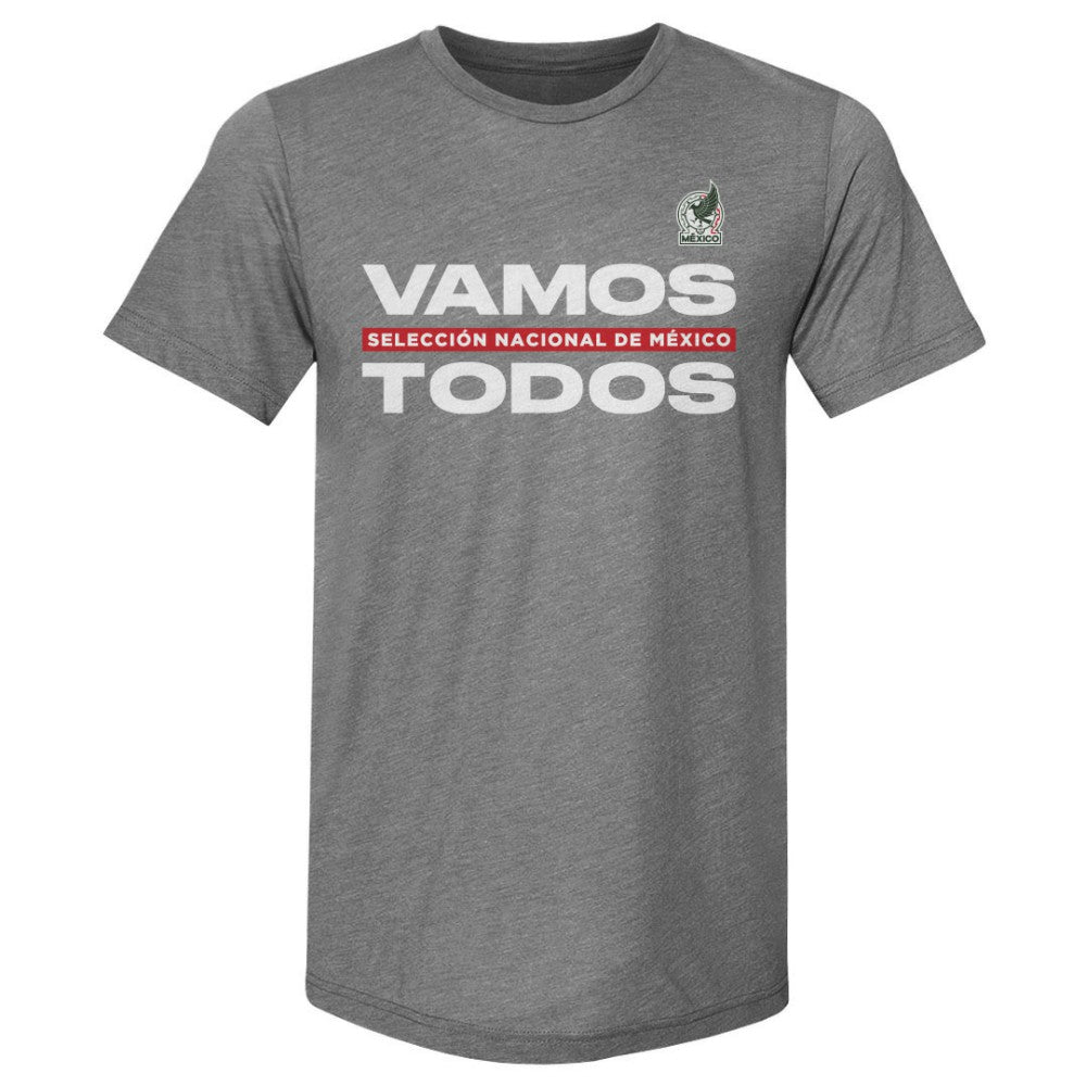Mexico National Team 500 Level Vamos Todos Premium Tri-Blend T-Shirt - Gray discount