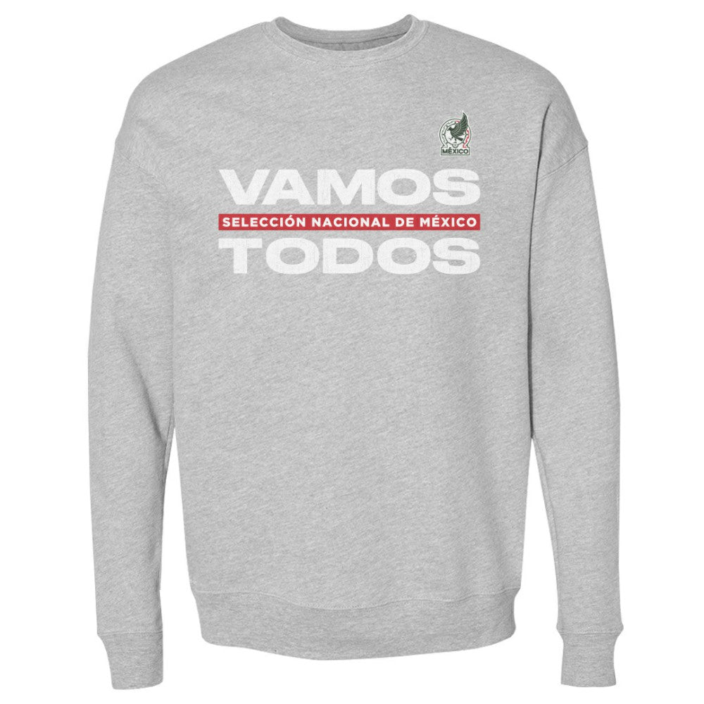 Mexico National Team 500 Level Vamos Todos Crewneck Sweatshirt - Heather Gray sale