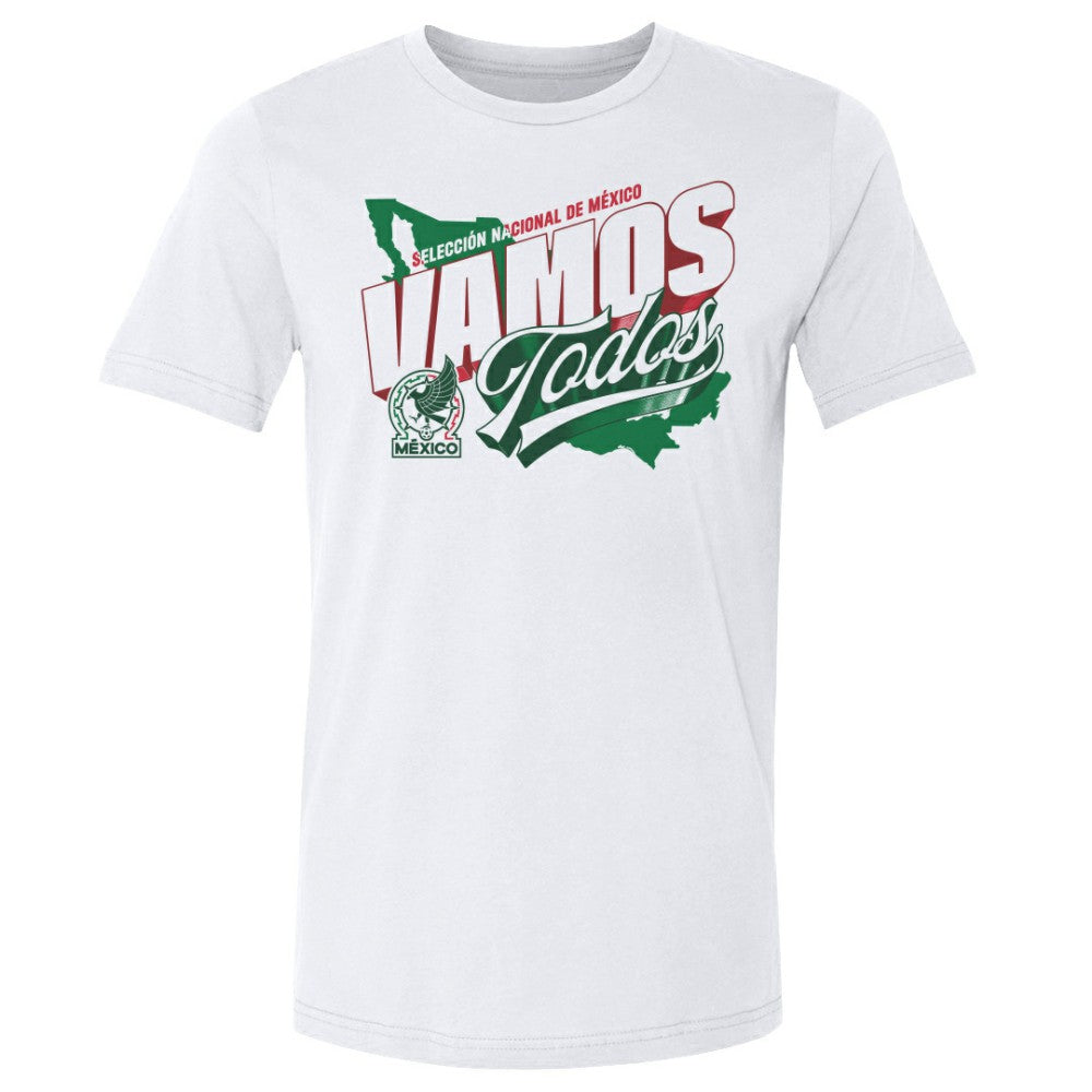 Mexico National Team 500 Level Vamos Todos Country Cotton T-Shirt - White on sale