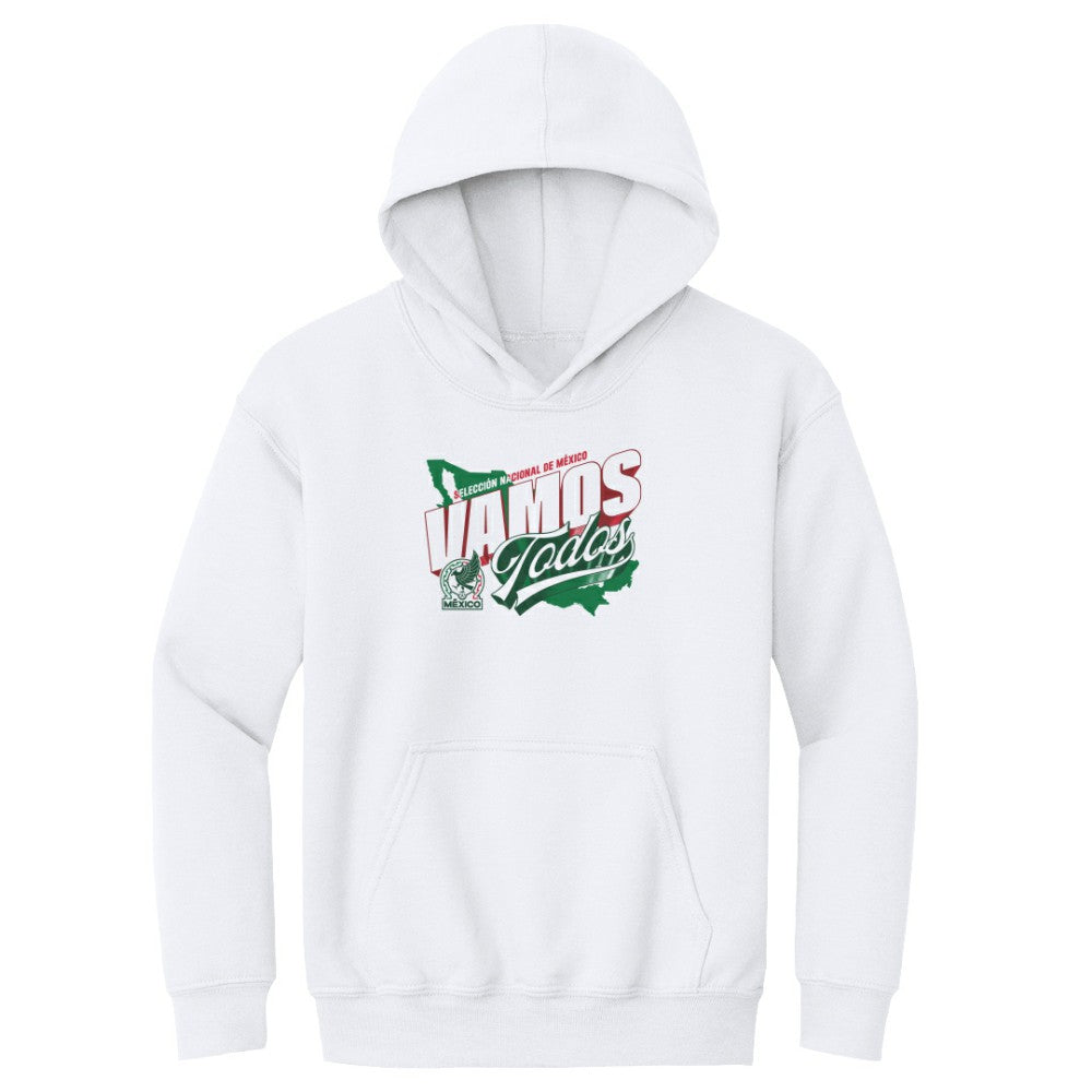 Mexico National Team 500 Level Youth Vamos Todos Country Pullover Hoodie - White outlet