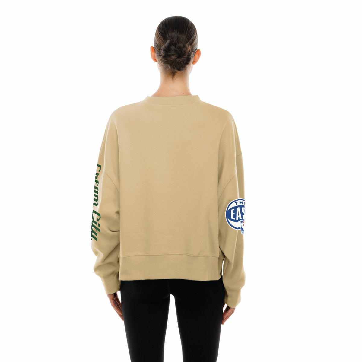 Milwaukee Bucks Women's 2025/26 City Edition Sweatshirt - Tan | New Era sale
