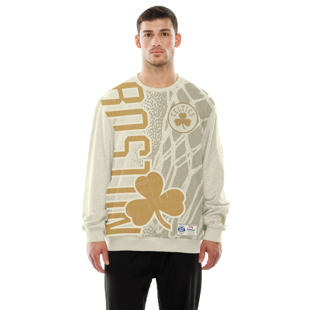 Boston Celtics 2025/26 City Edition Sweatshirt - Tan | New Era outlet