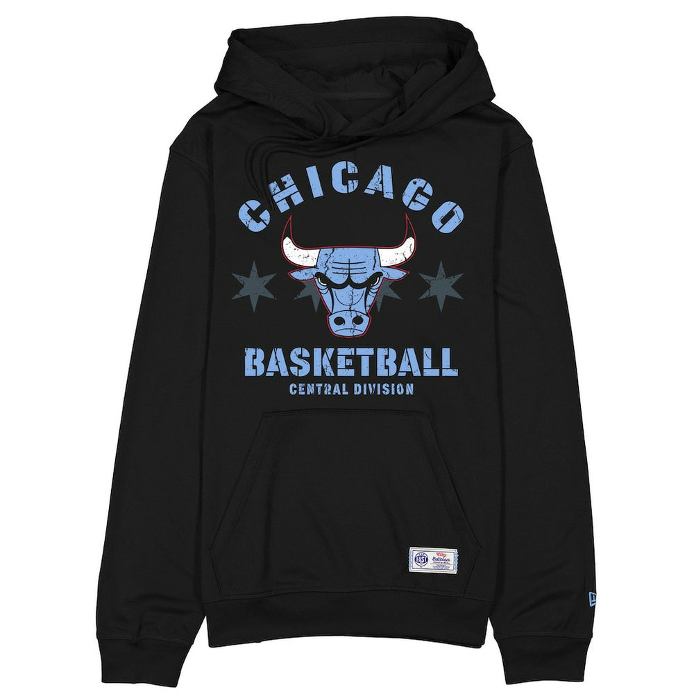 Chicago Bulls 2025/26 City Edition Fleece Hoodie - Black | New Era sale