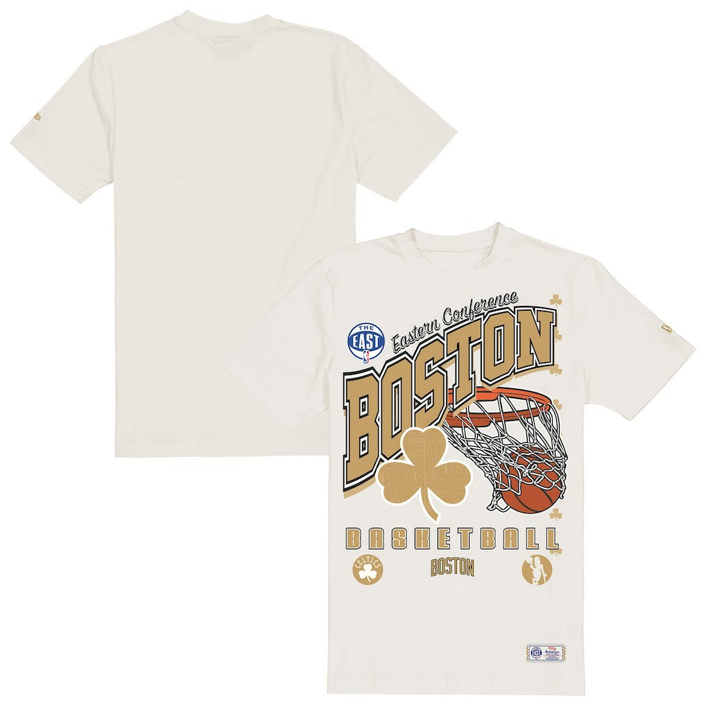 Boston Celtics Oversized City Edition Remix Vintage T-Shirt - Cream | New Era outlet