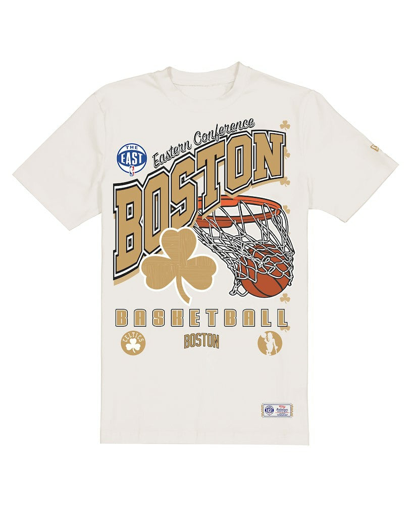 Boston Celtics Oversized City Edition Remix Vintage T-Shirt - Cream | New Era outlet