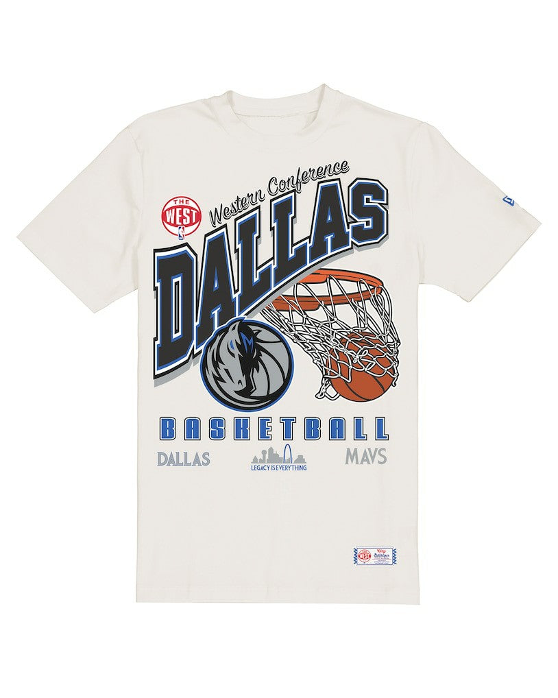 Dallas Mavericks Oversized City Edition Remix Vintage T-Shirt sale - Cream | New Era on sale