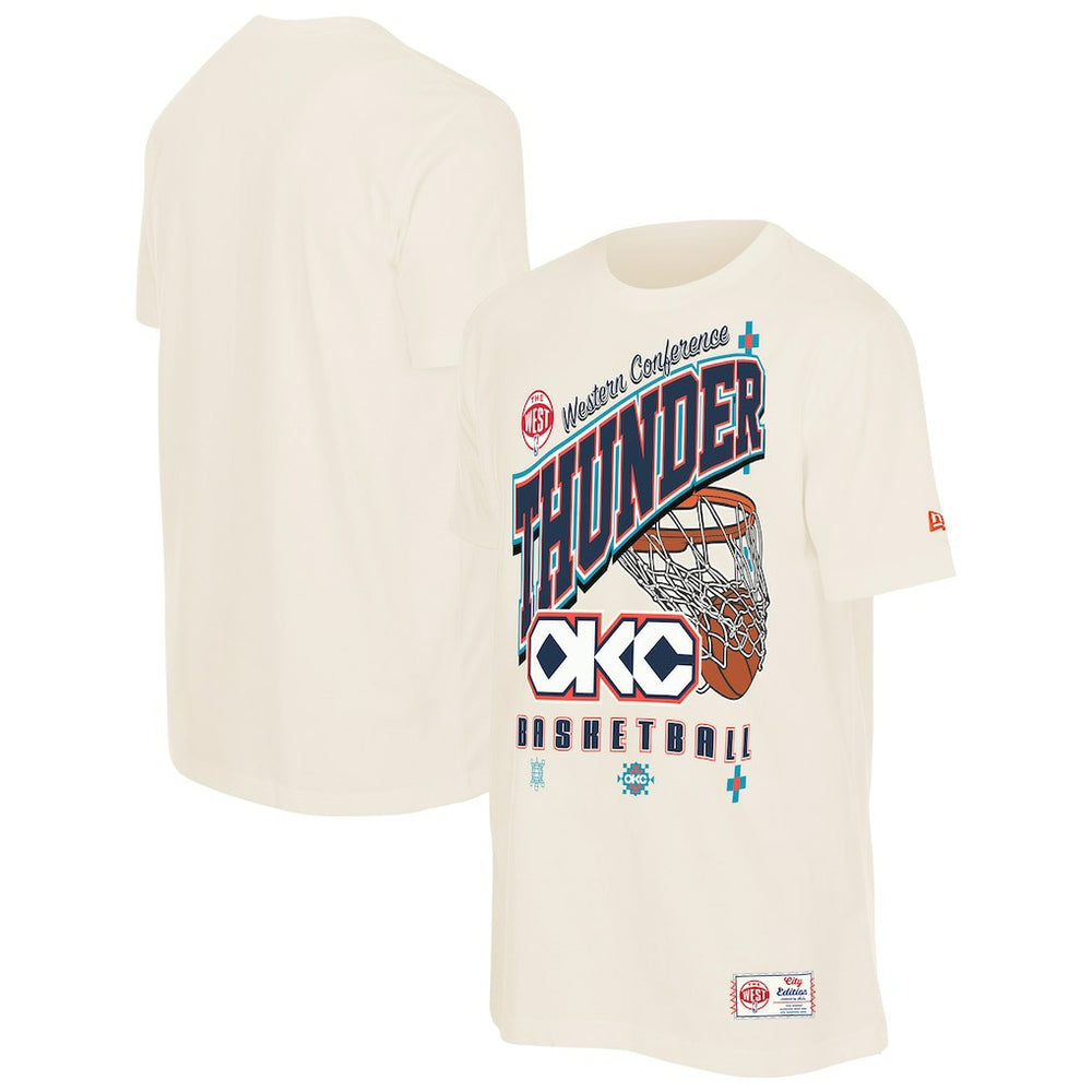 Oklahoma City Thunder Oversized City Edition Remix Vintage T-Shirt - Cream | New Era outlet