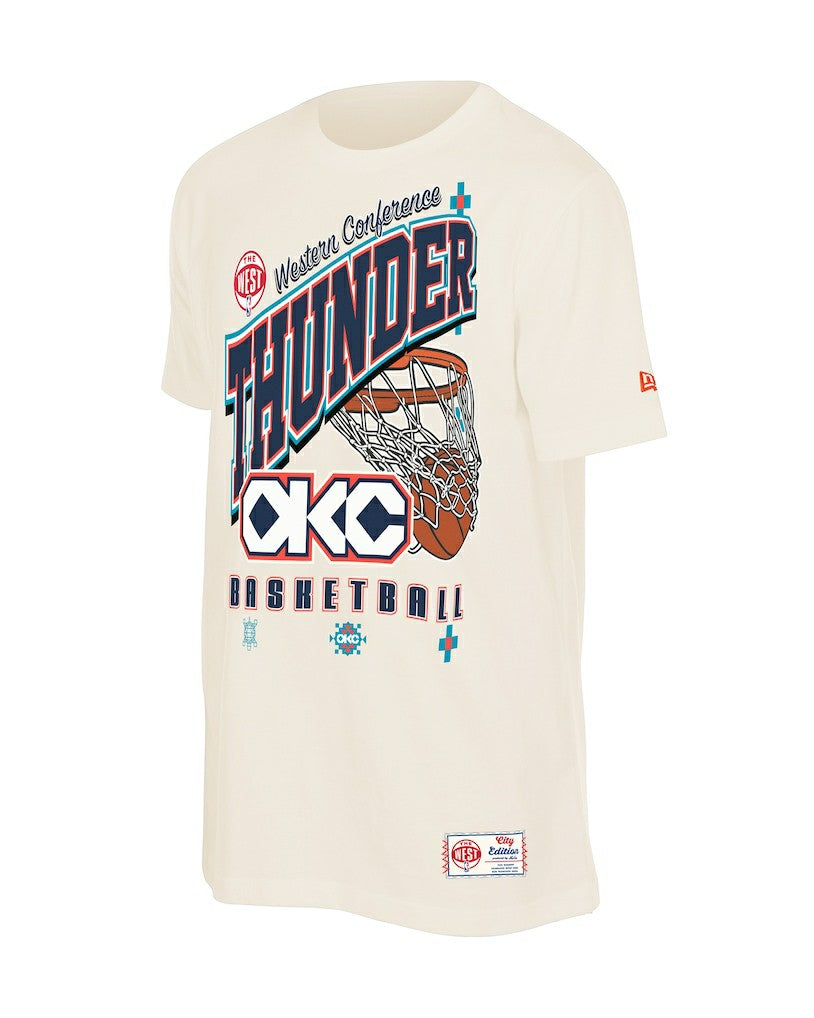 Oklahoma City Thunder Oversized City Edition Remix Vintage T-Shirt - Cream | New Era outlet