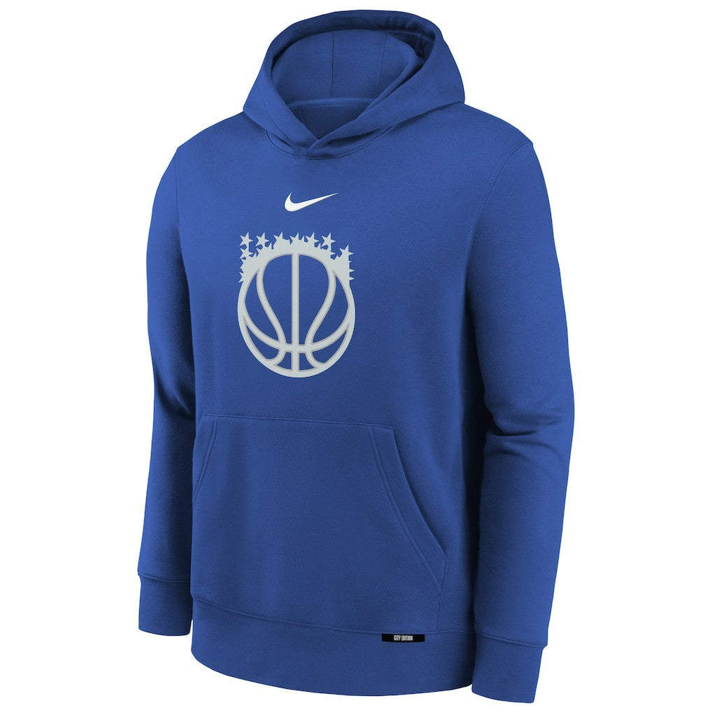 Orlando Magic Youth 2025/26 City Edition Club Fleece Pullover Hoodie - Platinum | Nike for sale