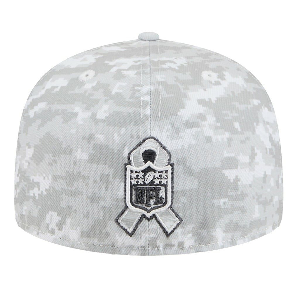 Philadelphia Eagles New Era 2025 Salute to Service Fan Pack 59FIFTY Fitted Hat - White for sale