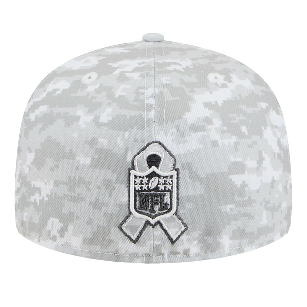 Philadelphia Eagles New Era 2025 Salute to Service Fan Pack 59FIFTY Fitted Hat - White for sale