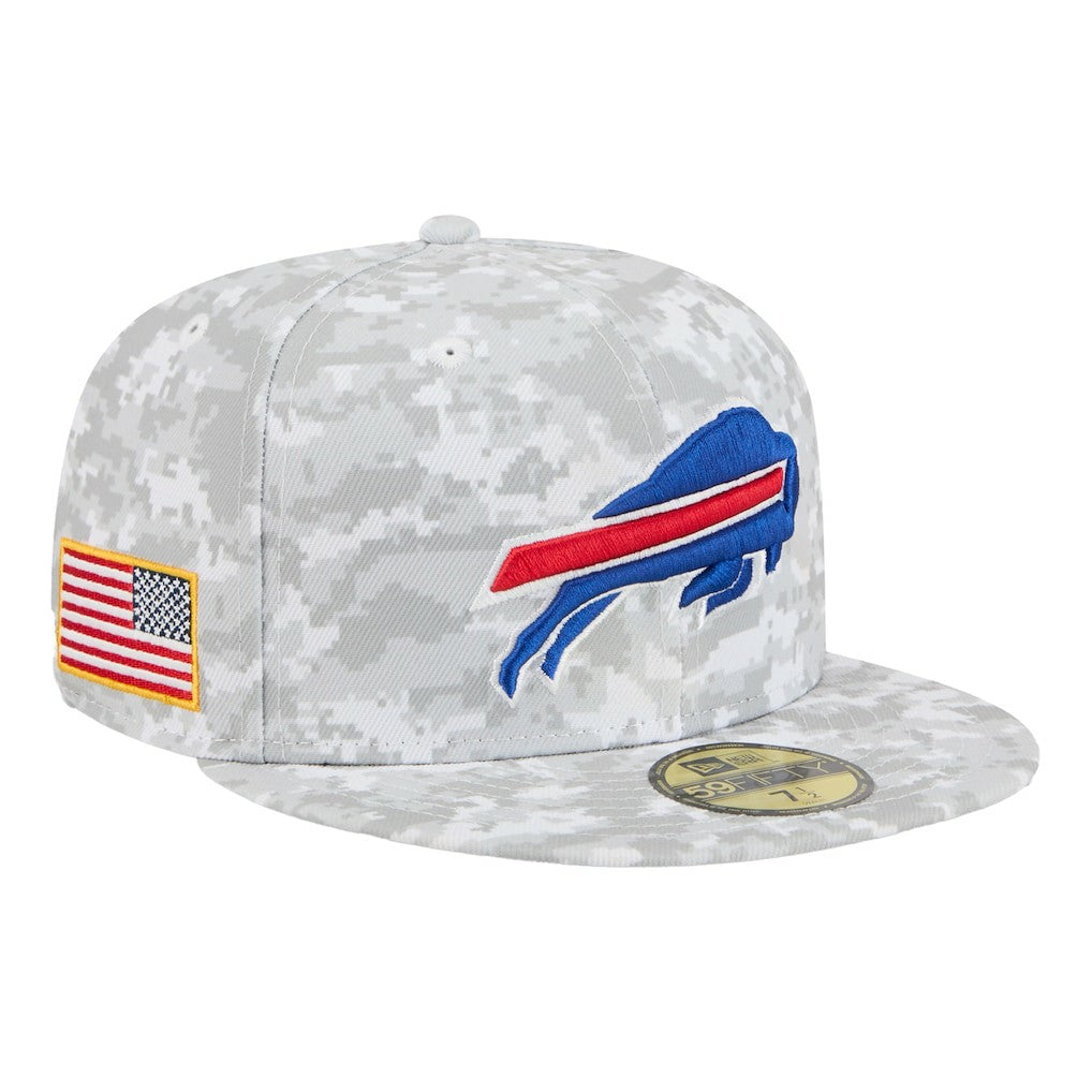 Buffalo Bills New Era 2025 Salute to Service Fan Pack 59FIFTY Fitted Hat - White discount