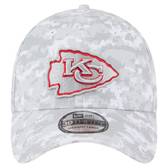Kansas City Chiefs New Era 2025 Salute to Service Digital Camo Fan Pack 39THIRTY Flex Hat - White cheap