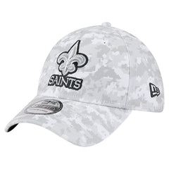 New Orleans Saints New Era 2025 Salute to Service Digital Camo Fan Pack 39THIRTY Flex Hat - White on sale