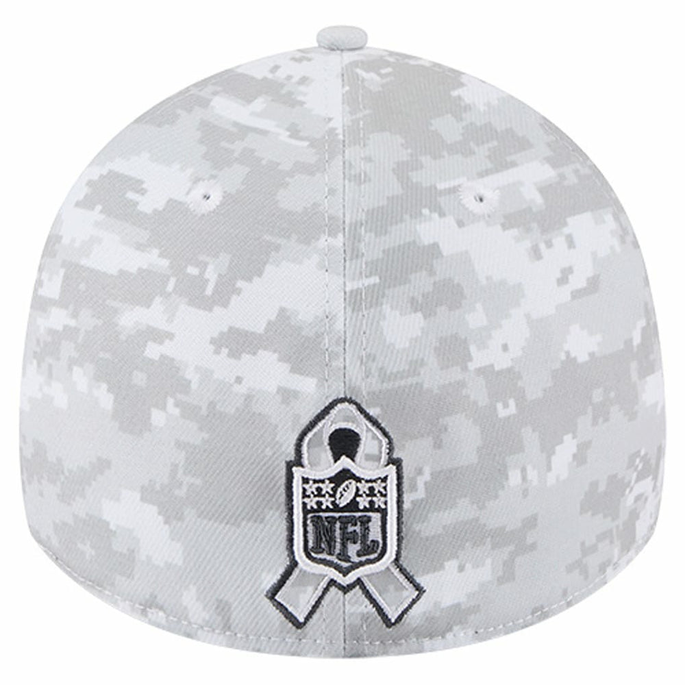 New Orleans Saints New Era 2025 Salute to Service Digital Camo Fan Pack 39THIRTY Flex Hat - White on sale