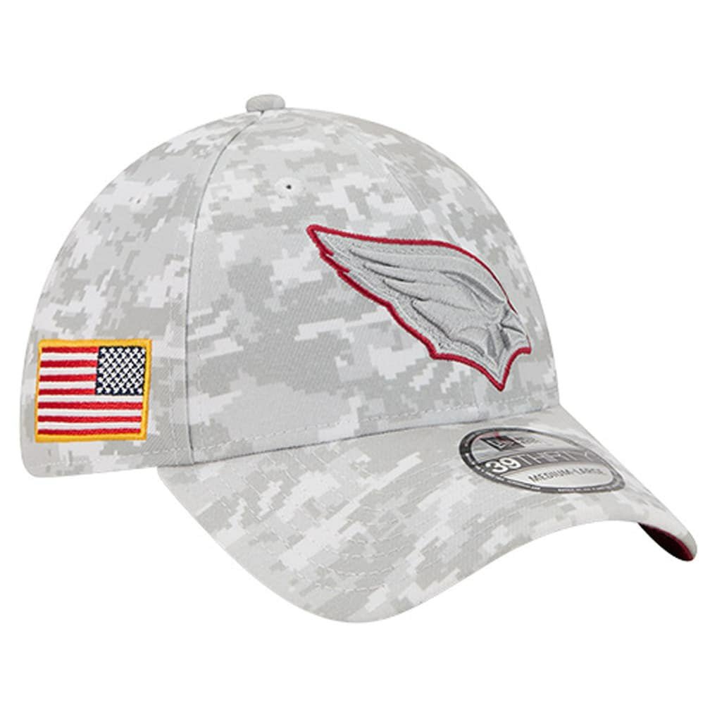 Arizona Cardinals New Era 2025 Salute to Service Digital Camo Fan Pack 39THIRTY Flex Hat - White discount