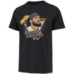 Fernando Tatis Jr. San Diego Padres Player Caricature Franklin T-Shirt - Black | 47 brand