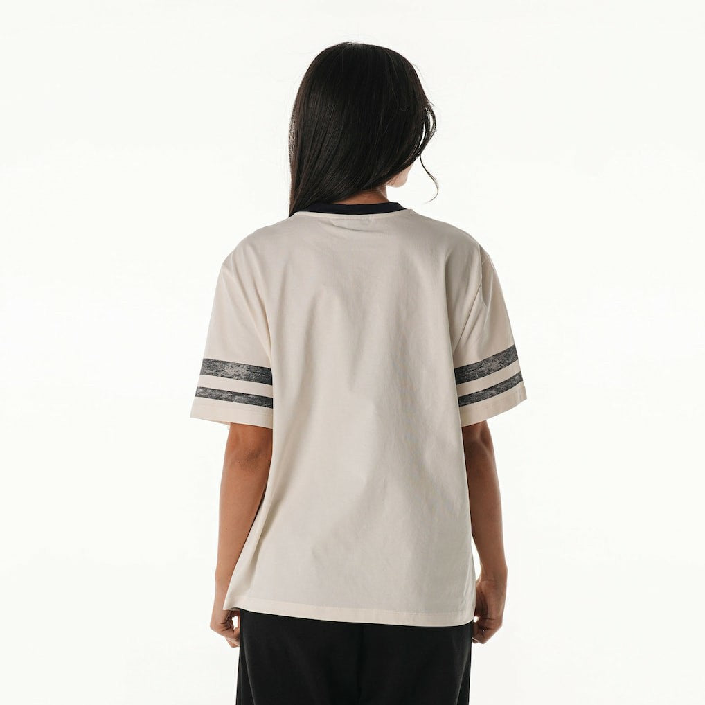 Arizona Cardinals The Wild Collective Women's Vintage Drop Shoulder Oversized Boyfriend T-Shirt - Cream sale