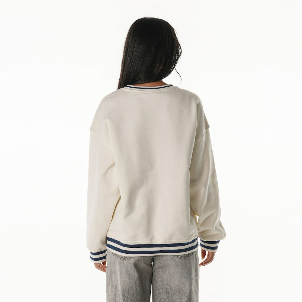 Indianapolis Colts The Wild Collective Women's Oversized Vintage French Terry Sweatshirt - Cream online