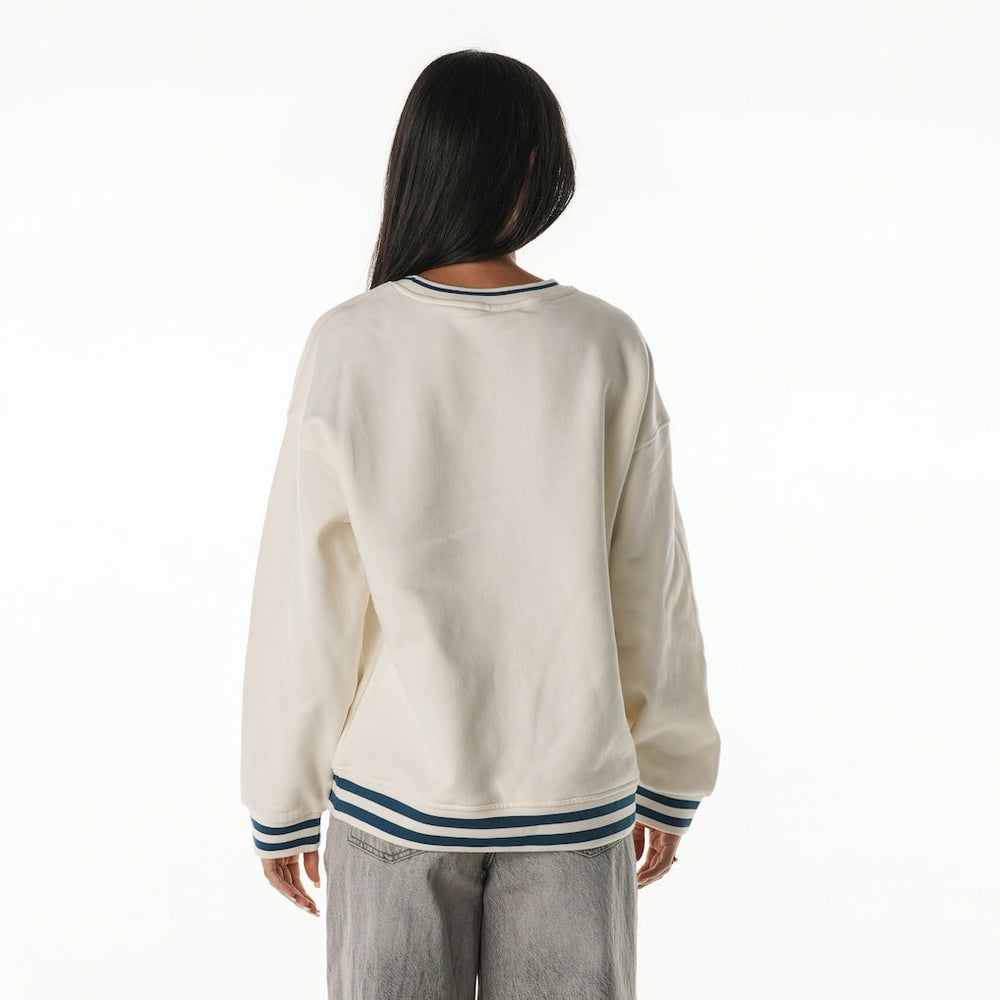 Miami Dolphins The Wild Collective Women's Oversized Vintage French Terry Sweatshirt - Cream online