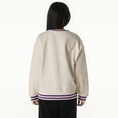 Minnesota Vikings The Wild Collective Women's Oversized Vintage French Terry Sweatshirt - Cream discount