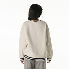 New England Patriots The Wild Collective Women's Oversized Vintage French Terry Sweatshirt - Cream cheap