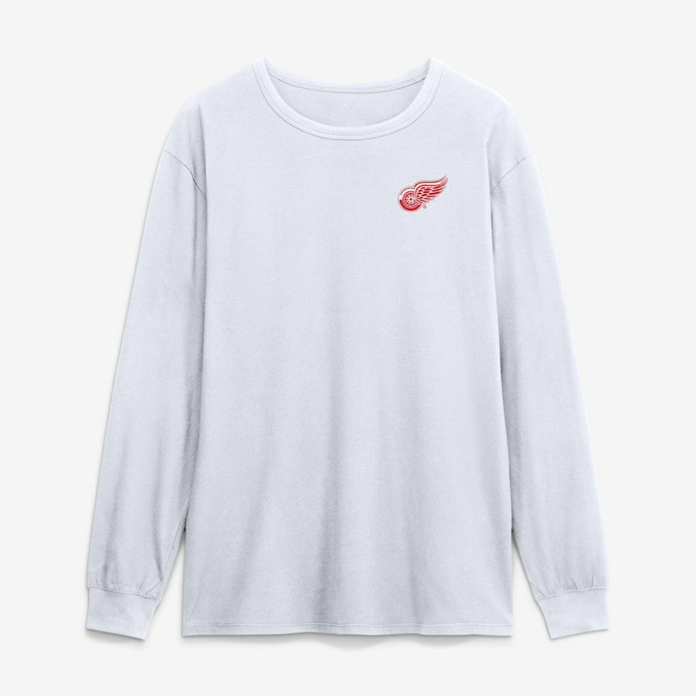 Detroit Red Wings Fanatics Game Long Sleeve T-Shirt White