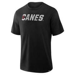 Carolina Hurricanes Fanatics Play Distressed Wordmark Stadium Slub T-Shirt Black