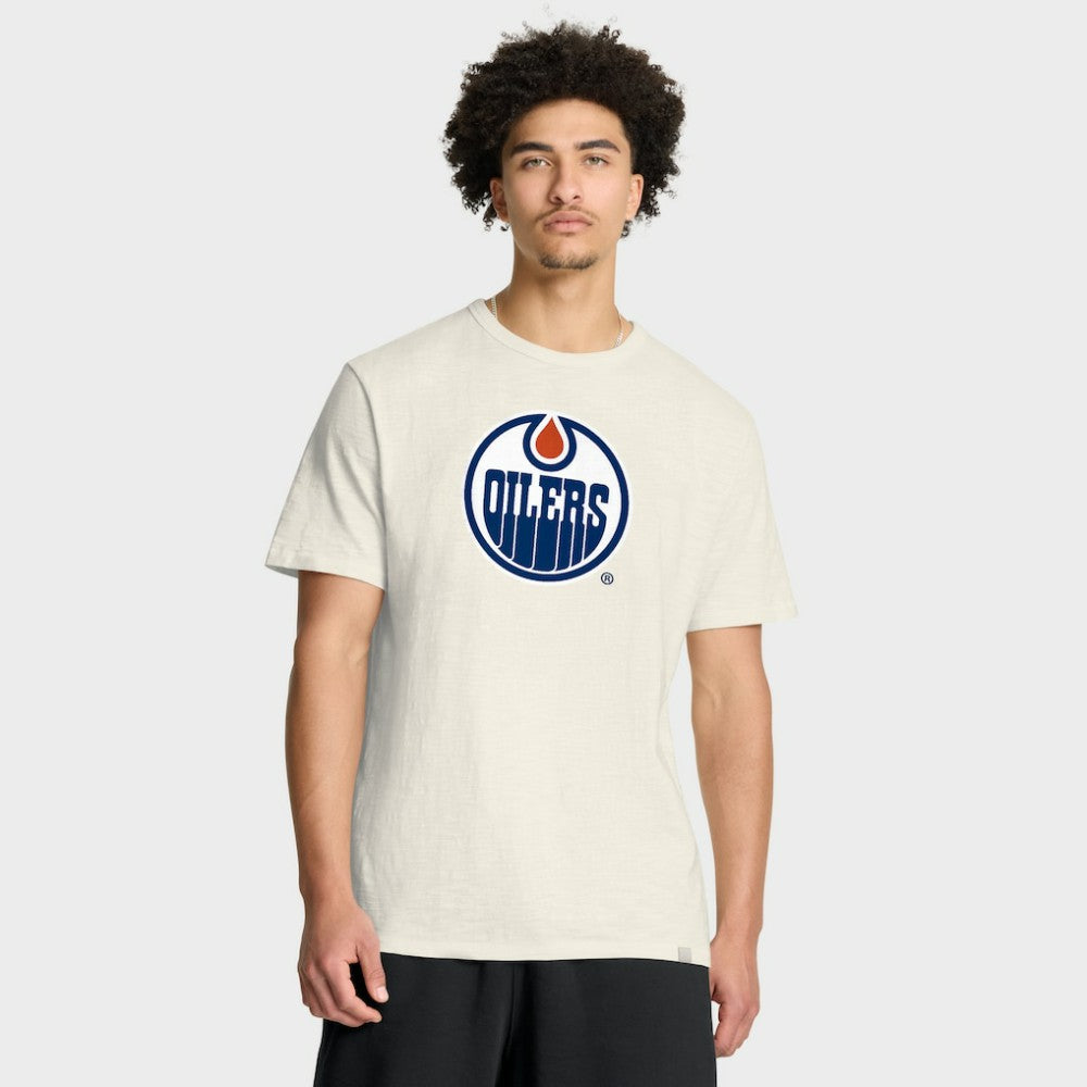 Edmonton Oilers Fanatics Stadium Slub T-Shirt Cream