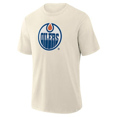 Edmonton Oilers Fanatics Stadium Slub T-Shirt Cream