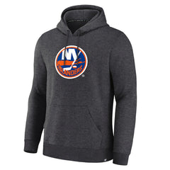 New York Islanders Fanatics Essential Hoodie Heather Charcoal