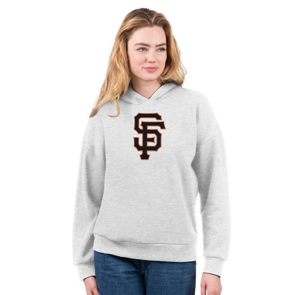 San Francisco Giants G-III 4Her by Carl Banks Women's T-Shirt and Hoodie Combo Pack - Black/Bright Heather Ceramic