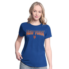 New York Mets G-III 4Her by Carl Banks Women's T-Shirt and Hoodie Combo Pack - Royal/Bright Heather Ceramic | New Era