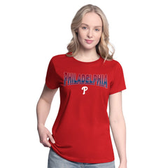 Philadelphia Phillies G-III 4Her by Carl Banks Women's T-Shirt and Hoodie Combo Pack - Red/Bright Heather Ceramic