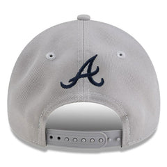 Atlanta Braves x Hyperfly A-Frame 9FORTY Adjustable Hat - Gray | New Era