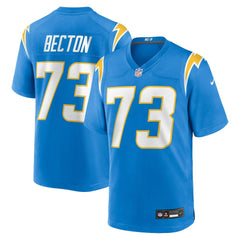 Mekhi Becton Los Angeles Chargers Team Game Jersey - Powder Blue | Nike for sale