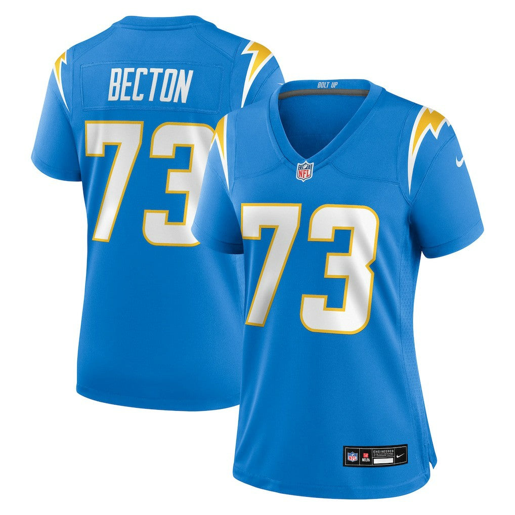 Mekhi Becton Los Angeles Chargers Women's Team Game Jersey - Powder Blue | Nike cheap