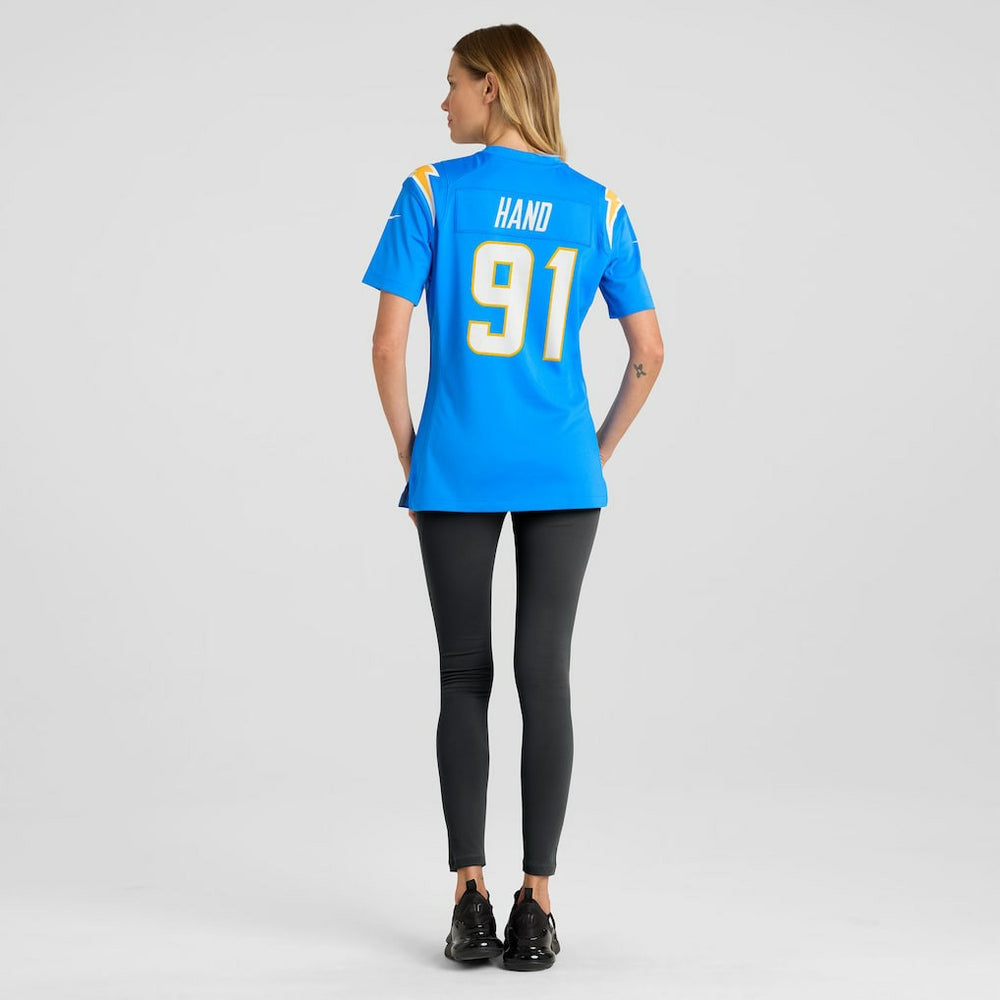 Da'Shawn Hand Los Angeles Chargers Women's Team Game Jersey - Powder Blue | Nike online