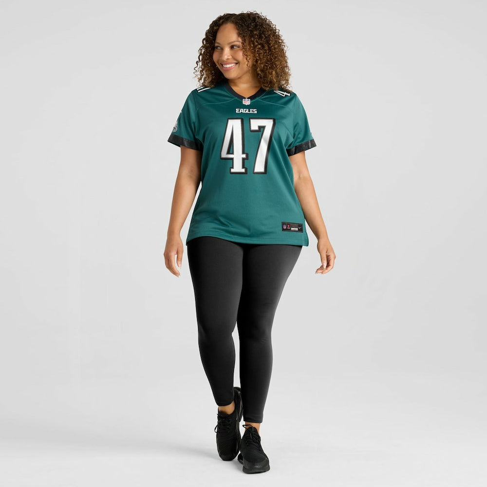 Charley Hughlett Philadelphia Eagles Women's Team Game Jersey - Midnight Green | Nike sale