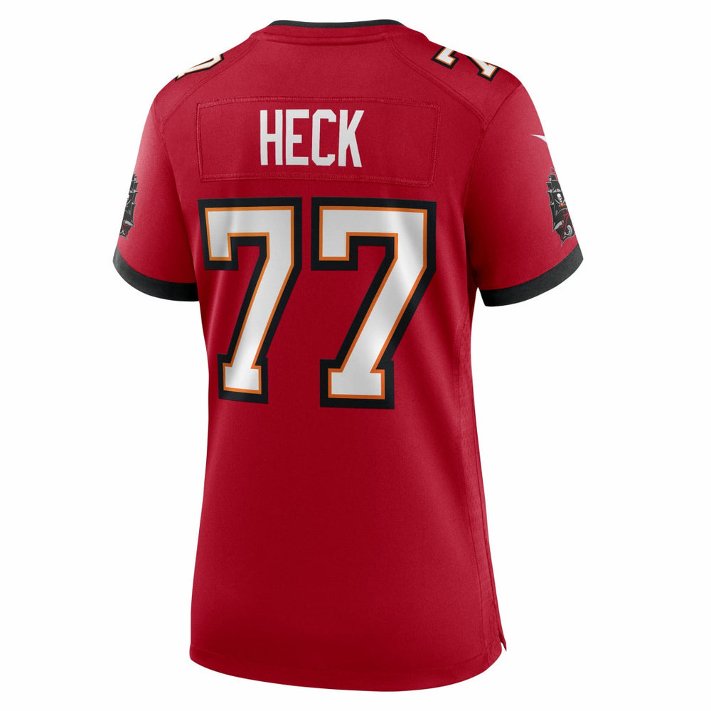 Charlie Heck Tampa Bay Buccaneers Women's Team Game Jersey - Red | Nike online