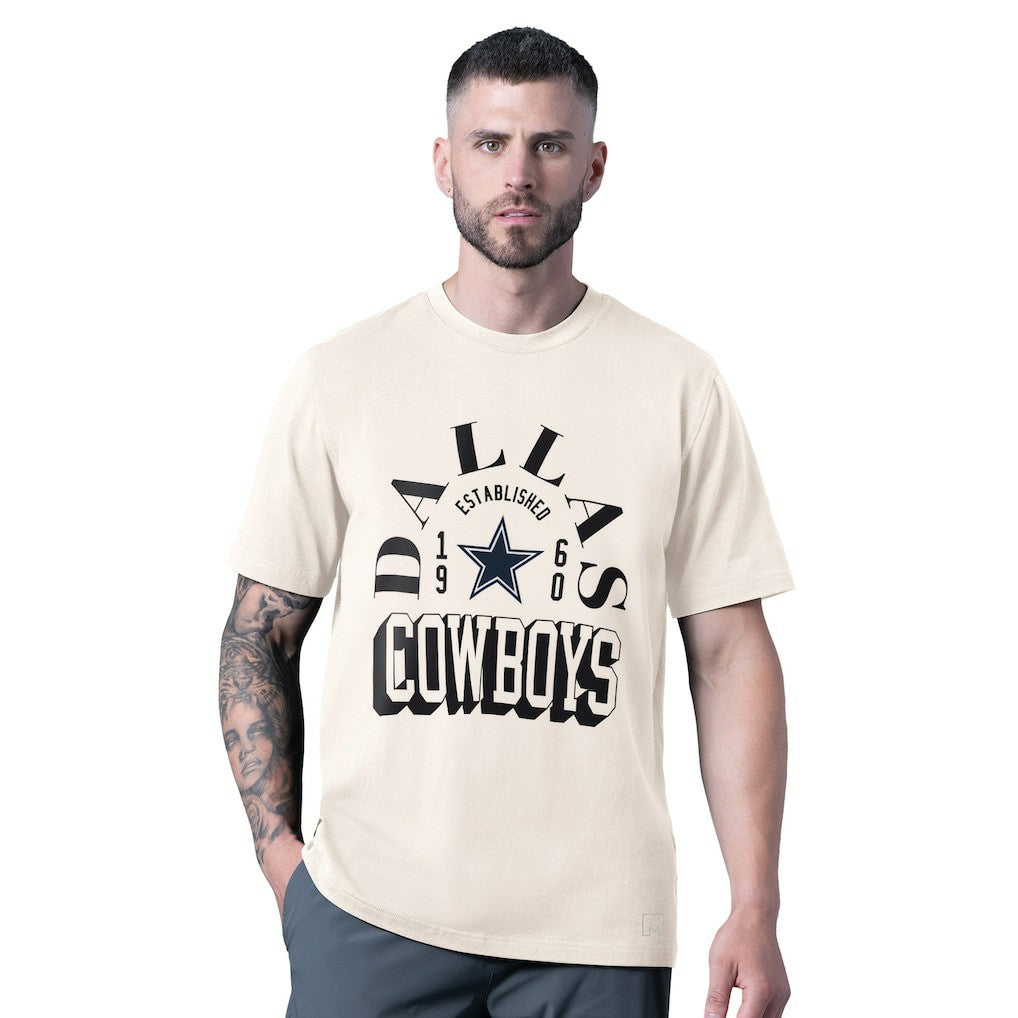 Dallas Cowboys MSX by Michael Strahan Whiteout Vintage T-Shirt - White sale