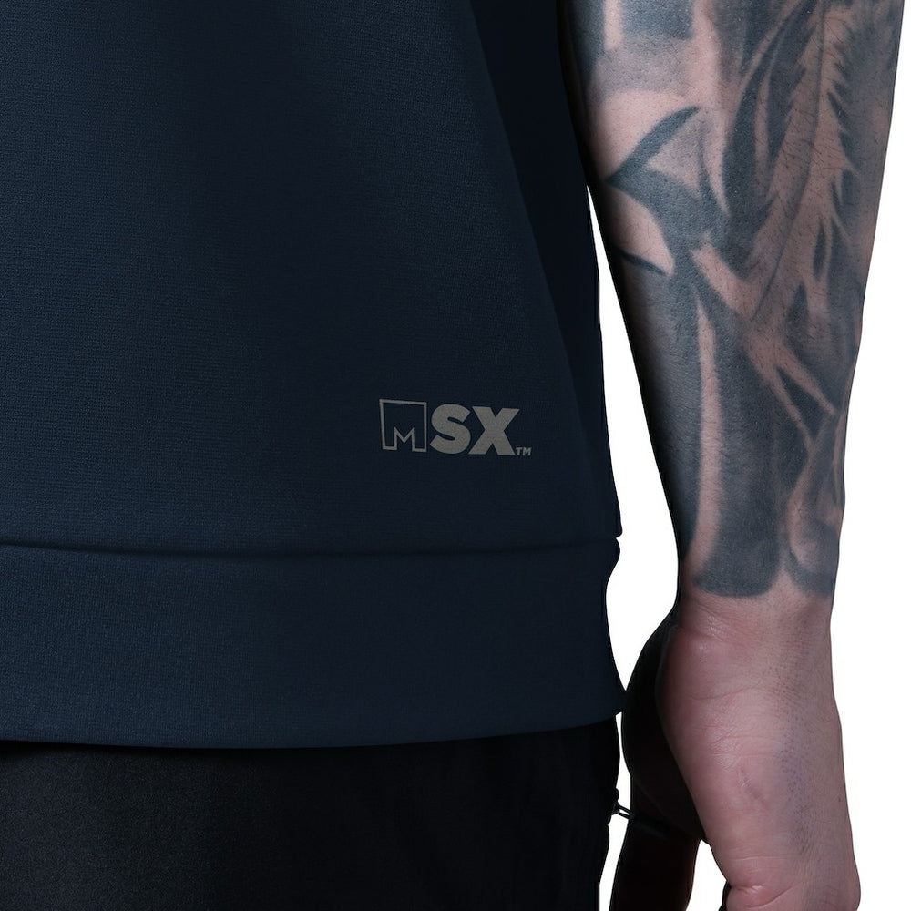 Dallas Cowboys MSX by Michael Strahan Tri-Blend Rebound Sleeveless Hoodie - Navy online