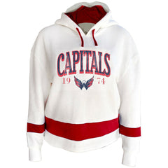 Washington Capitals Profile Women's Plus Size Hoodie White