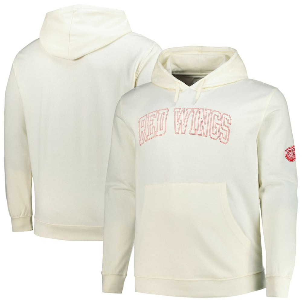 Detroit Red Wings Fanatics Big &Tall Stitch Hoodie Cream