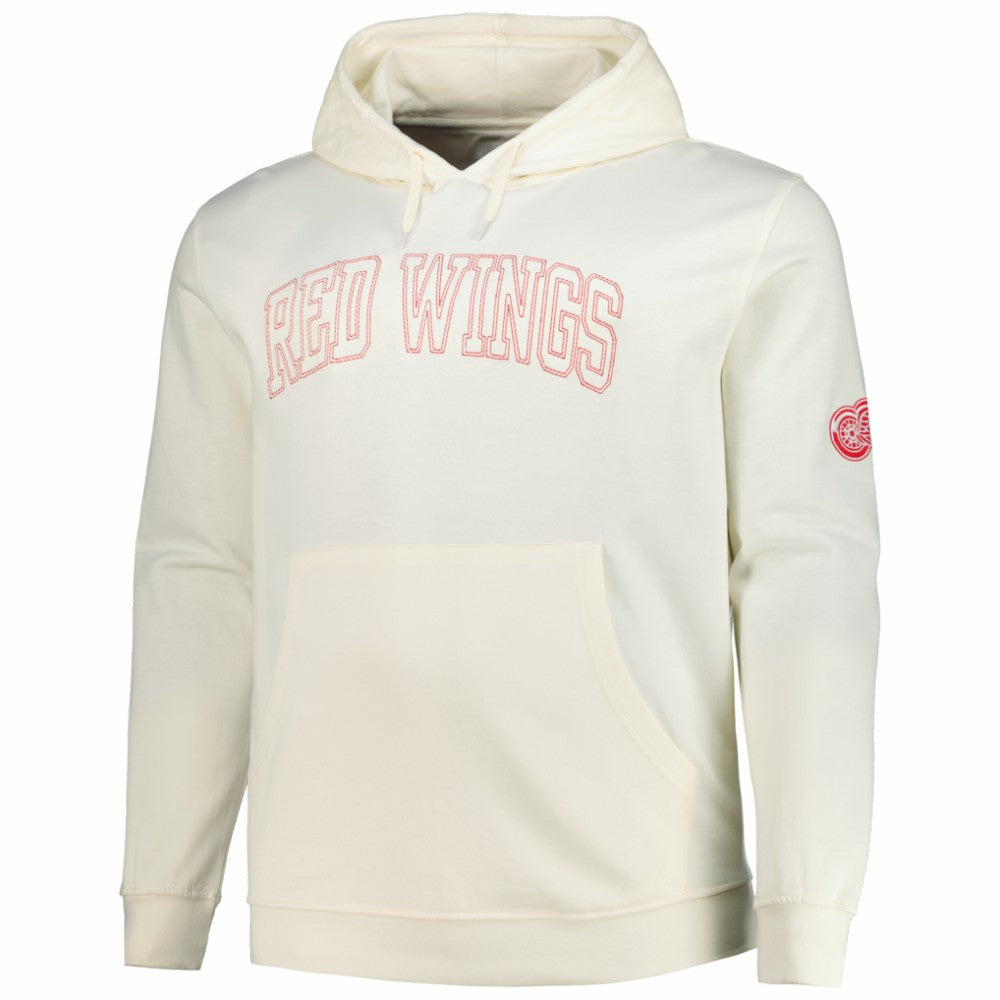 Detroit Red Wings Fanatics Big &Tall Stitch Hoodie Cream