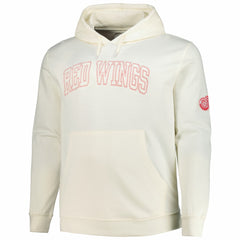 Detroit Red Wings Fanatics Big &Tall Stitch Hoodie Cream