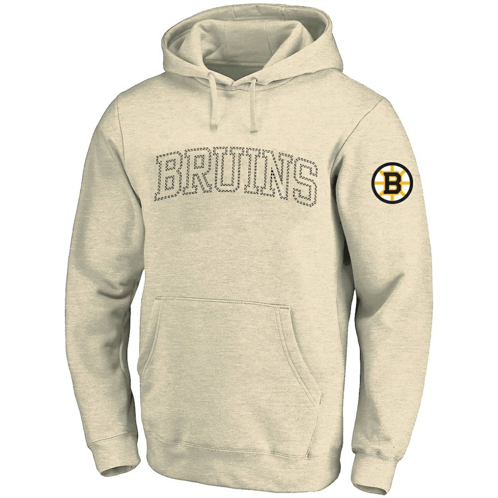 Boston Bruins Fanatics Big &Tall Stitch Hoodie Cream