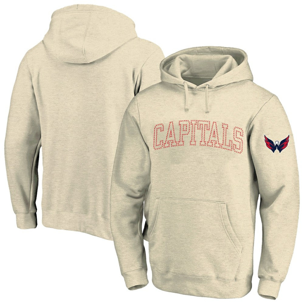 Washington Capitals Fanatics Big &Tall Stitch Hoodie Cream